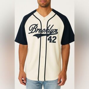 Victorious Baseball League Jackie Robinson Brooklyn Dodgers #42 Jersey 2XL